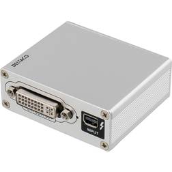 Deltaco DisplayPort/DVI-HDMI/VGA Thunderbolt Adapter F-F