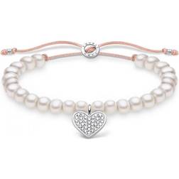 Thomas Sabo Bracelet A1986-199-14-L20v 925 Argent, Perlon/nylon Argenté