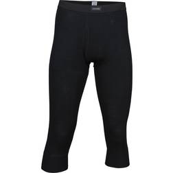 Dovre Wool Three Quarter Long Johns - Zwart Wol