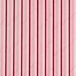 PartyDeco Straws Light Pink 10-pack