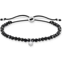 Thomas Sabo Bracelet A1987-401-11-L20v 925 Argent, Perlon/nylon Noir