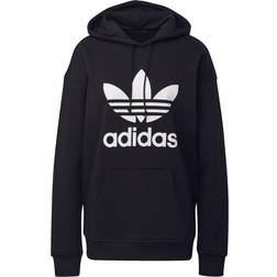 Adidas Women's Adicolor Trefoil Hoodie - Black/White