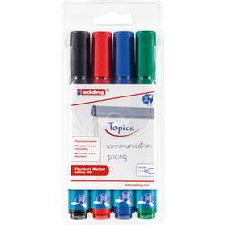 Edding 380 Flipchart Marker 3mm 4-pack