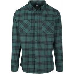 Urban Classics Checked Flanell Shirt 7 - Dark Green/Black