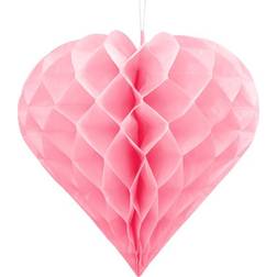 PartyDeco Honeycombs Heart 30cm Light Pink