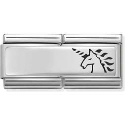 Nomination Composable Classic Doppel Link Einhorn Charm - Silver