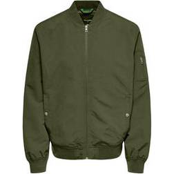 Only & Sons Bomber Jacket - Green/Olive Night