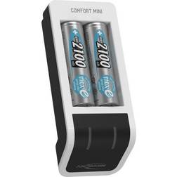 Ansmann Comfort Mini Caricatore con 2 Pile Mignon AA 2100mAh