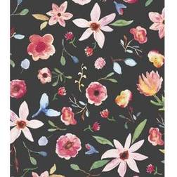 Eijffinger Florale Tapete Rice 2 von 383522 multicolore/noir