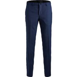 Jack & Jones Pantaloni con piega frontale 'Solaris' Marino