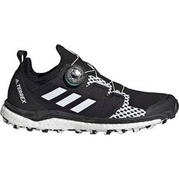 Adidas Terrex Agravic BOA Trail Running Shoes - Core Black/Cloud White/Acid Mint, Female