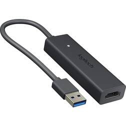 Logitech USB A-HDMI 3.0 M-F 0.2m