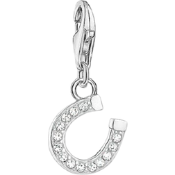 Thomas Sabo Charm Club Horseshoe Charm - Silver/White