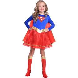 Amscan Supergirl Klassisk Barn Maskeraddräkt