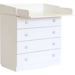 Kidsaw Kudl Kids 4 Drawer Unit with Changing Board