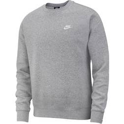 NIKE Sportswear Club Crew Sweatshirt - Dark Gray Heather/White