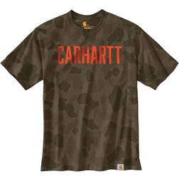 Carhartt Workwear Combo Block Logo T-Shirt - Tarmac/Duck Camo