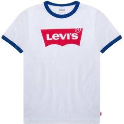 Levi's Kid's Batwing Ringer Tee - White/White (865850105)