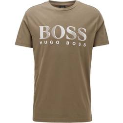 HUGO BOSS T-shirt RN Donkergroen Katoen - Heren