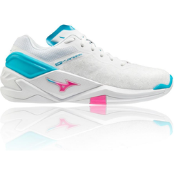 Mizuno Wave Stealth Neo W - White/Pinkglo/Blueatoll