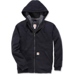 Carhartt Sherpa-Lined Midweight Full Zip Sweatshirt - Black