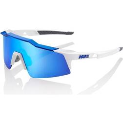 100% Speedcraft SL Goggles - Matte White/Metallic Blue