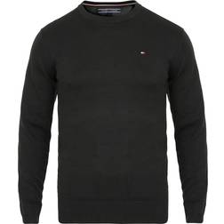 Tommy Hilfiger Crew Neck Jumper - Flag Black