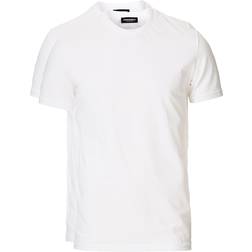 DSquared2 Camiseta de Hombre - Cuello Redondo Twin Pack - White