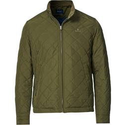 Gant Quilted Windcheater Jacket - Dark Leaf