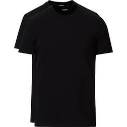 DSquared2 Camiseta de Hombre - Cuello Redondo Twin Pack - Black