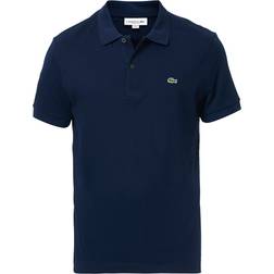 Lacoste Polo blu per uomo e donna con patch logo coccodrillo