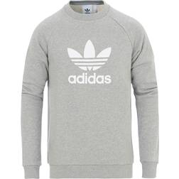 adidas Trefoil Warm-Up Crew Sweatshirt - Medium Grey Heather