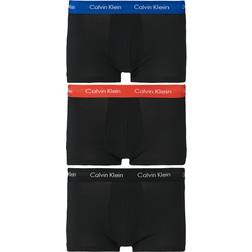 Calvin Klein Stretch Low Rise Trunk 3-pack - Blue/Red/Black