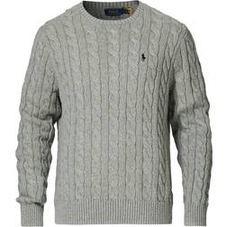 Polo Ralph Lauren Cable-Knit Cotton Sweater - Fawn Grey Heather