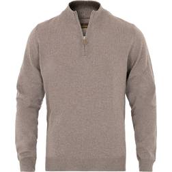 Stenströms Merino Half Zip Mud Brown