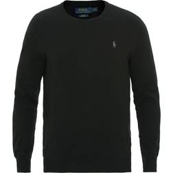 Polo Ralph Lauren Maglione Slim Fit Cotton Sweater - Nero/Argento