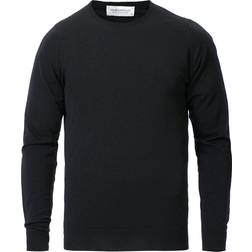 John Smedley Extra Fine Merino Crew Neck Black