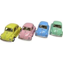 Magni VW Classical Beetle Pastel 1967 Pull Back 4 Assorted