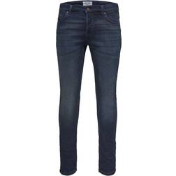 Only & Sons Loom Sweat Slim Fit Jeans - Blue/Blue Denim