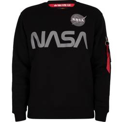 Alpha Industries NASA Reflective Crew Sweat - Black Men's