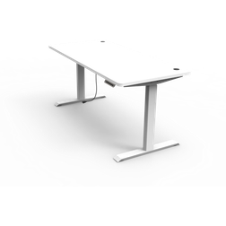 Nordic FlexiDesk Gaming Desk - White, 1200x600x1200mm