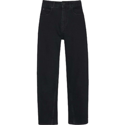 Whistles High Waist Barrel Jeans - Black