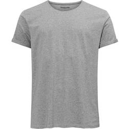 Resteröds Jimmy Solid T-shirt - Grey Melange