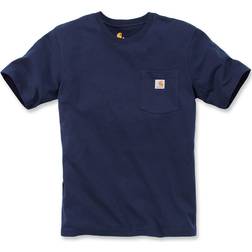 Carhartt Camiseta Bolsillo Pecho - Azul Oscuro