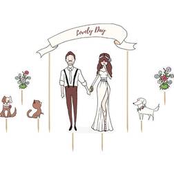 PartyDeco Lovely Day Cake Decoration