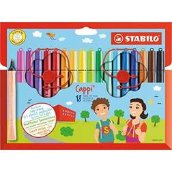 Stabilo Cappi Felt Tip Pen Wallet of 18