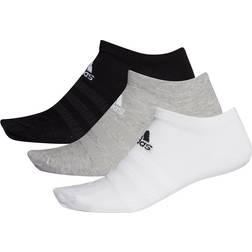 Adidas Low-Cut Socks 3-Pack - Gray Heather/White/Black