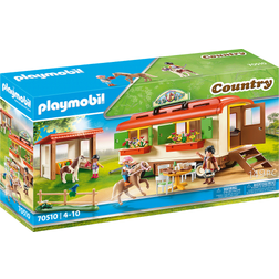 Playmobil Country 70510 Box de poneys et roulotte