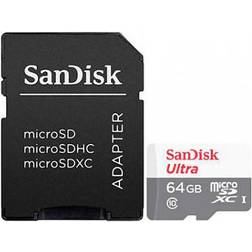 SanDisk Carte microSDHC Ultra 64 Go avec adaptateur SD, UHS-I