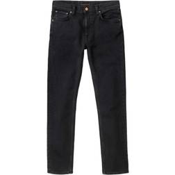 Nudie Jeans Lean Dean Black Skies Mid Waist Slim Tapered Fit Men's Organic W30/L30 Denim